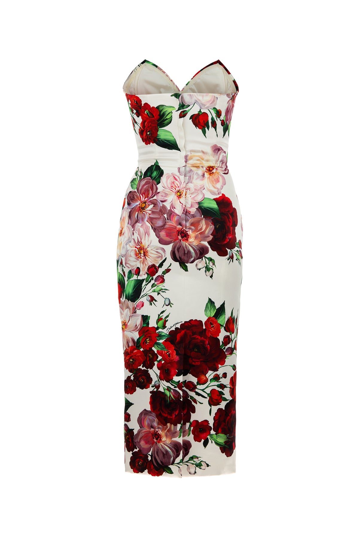 Dolce & Gabbana Abito in raso stampato, view 2