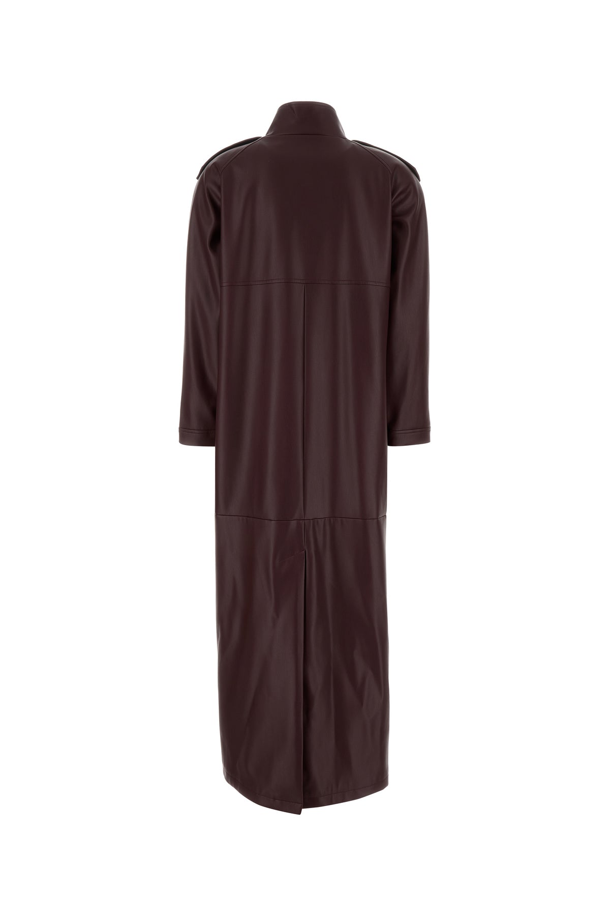 LE SULLY STUDIO Cappotto in similpelle bordeaux, view 2