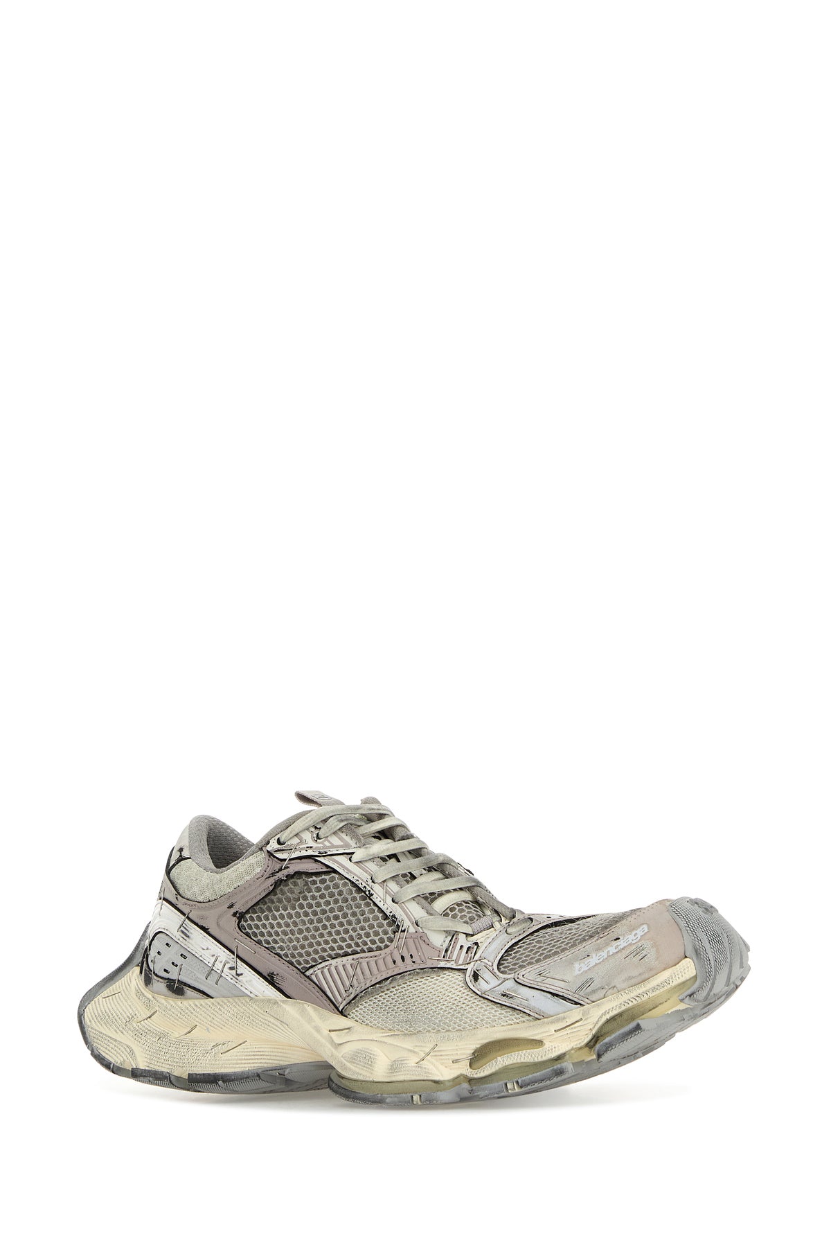 Balenciaga Sneakers Stapler multicolor in similpelle e rete, view 2