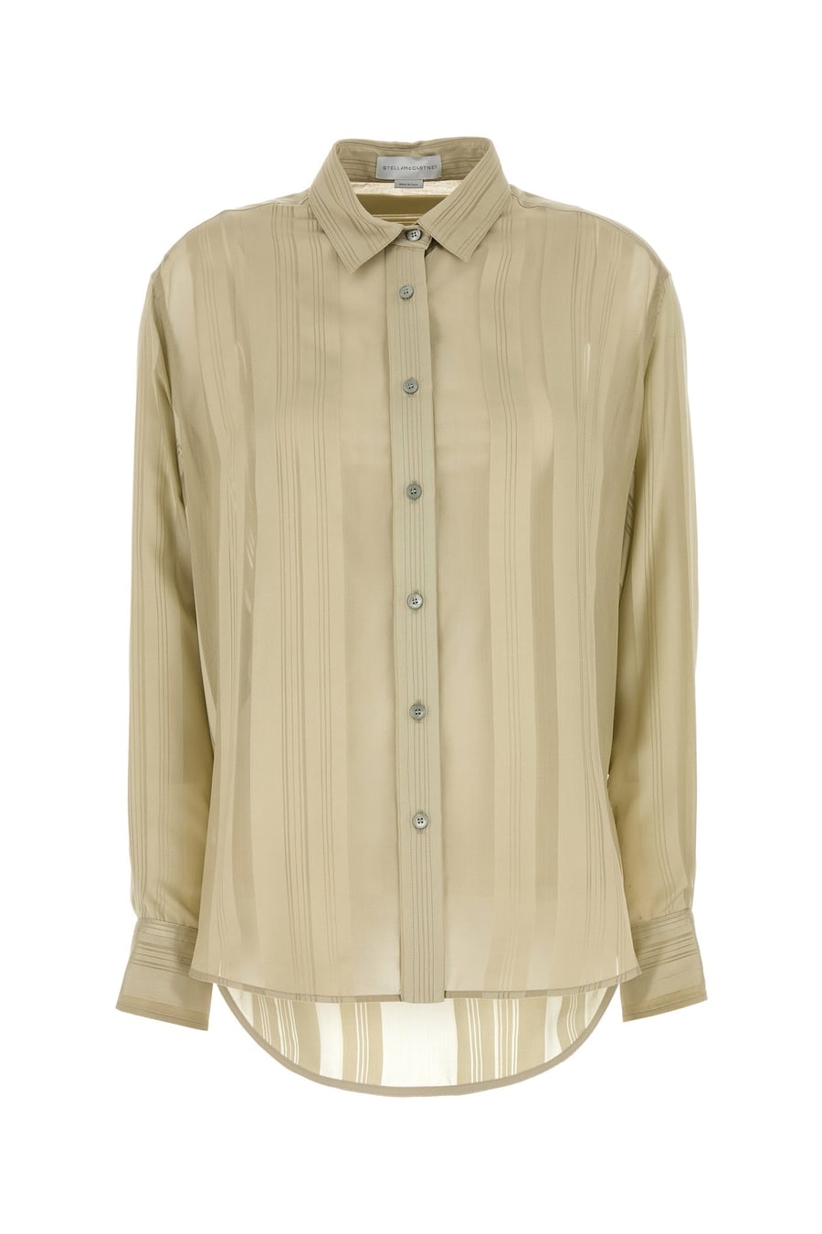 Stella McCartney Camicia in seta kaki
