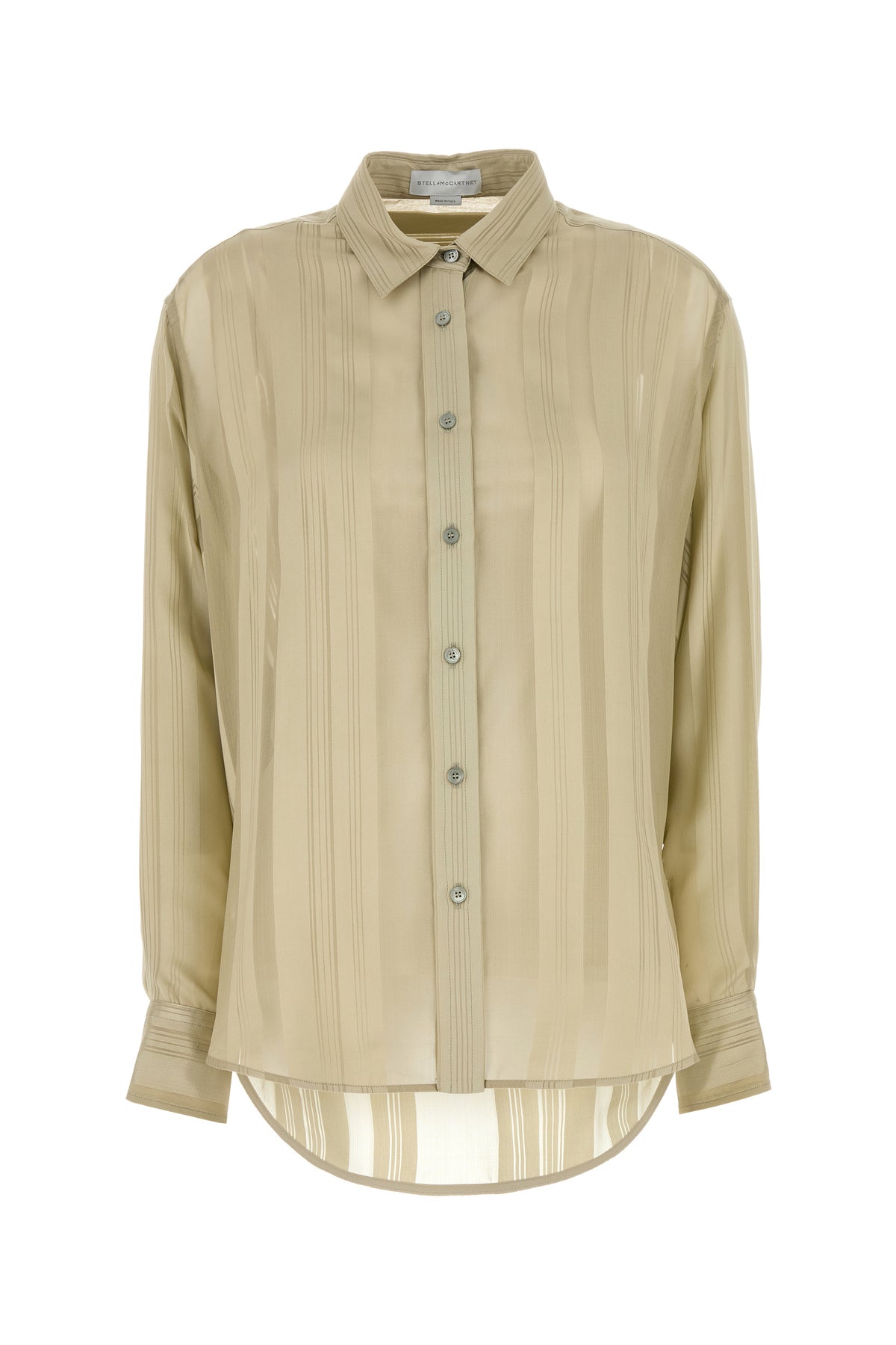 Stella McCartney Camicia in seta kaki