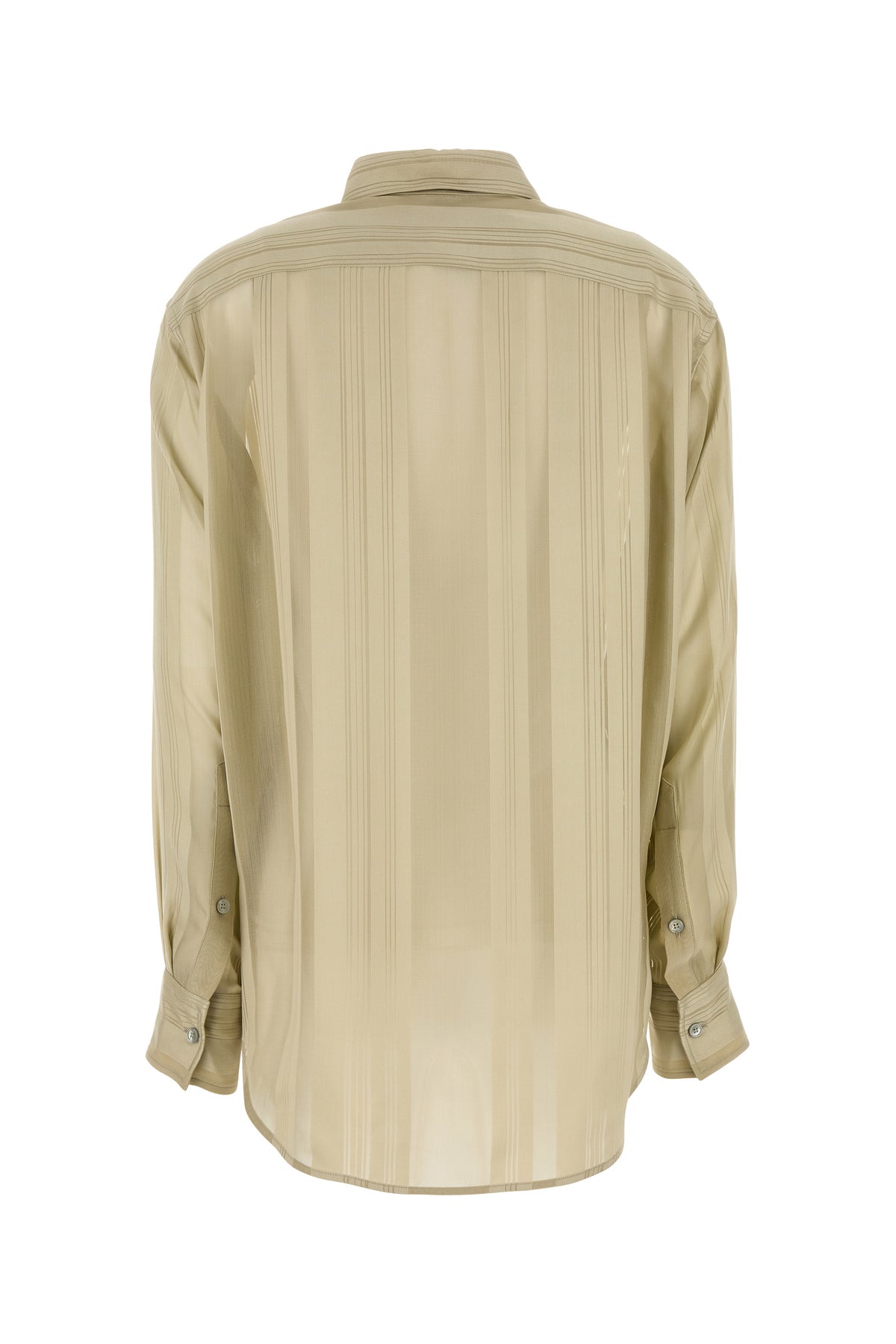 Stella McCartney Camicia in seta kaki, view 2