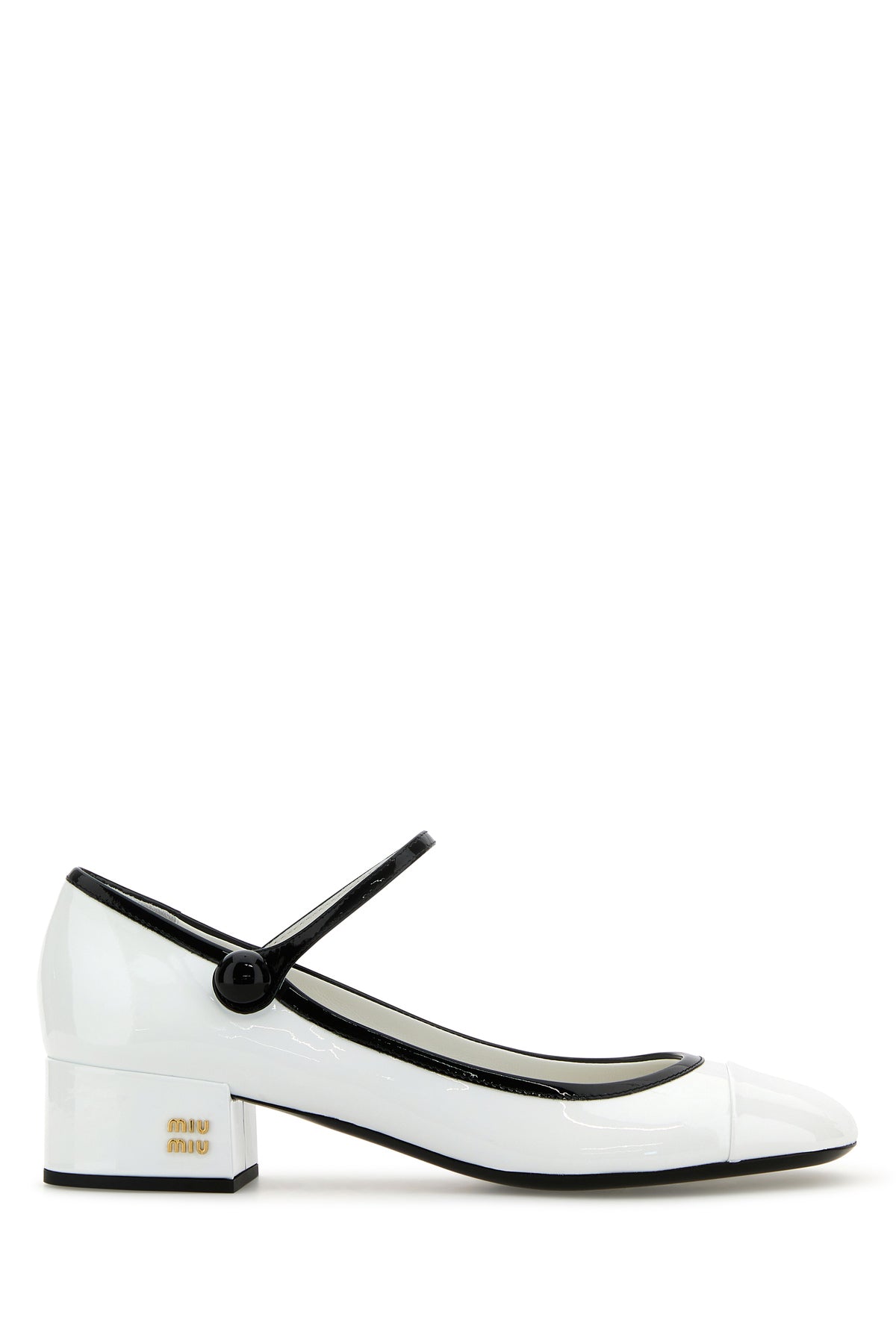 Miu Miu Scarpe con tacco in pelle bianca