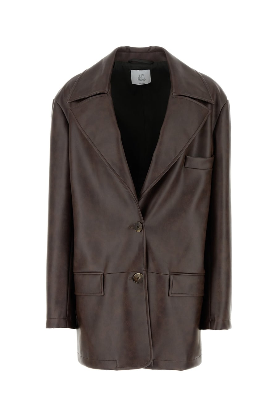 LE SULLY STUDIO Giacca in similpelle marrone