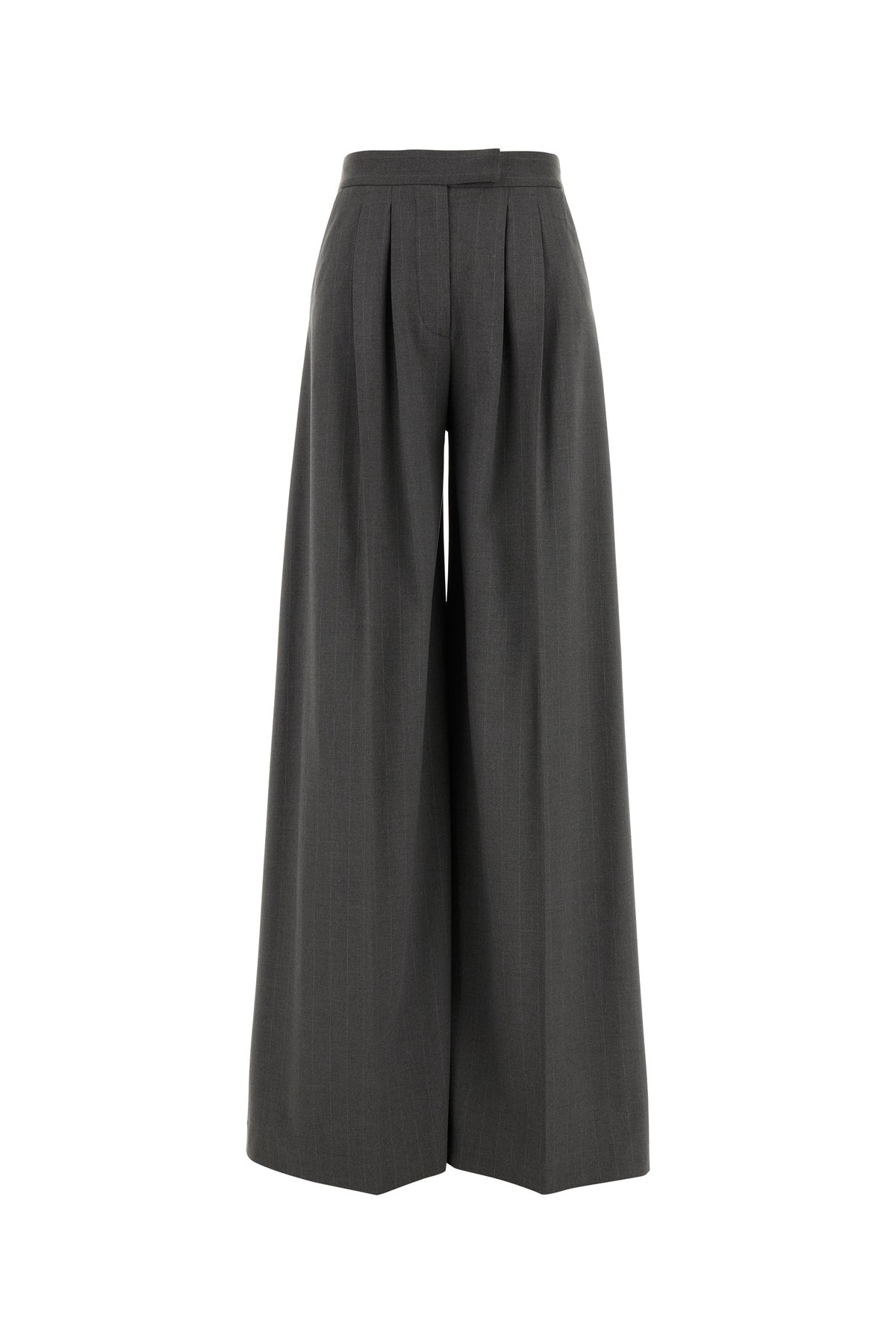 LE SULLY STUDIO Pantalone dalla gamba ampia in misto poliestere stretch ricamato