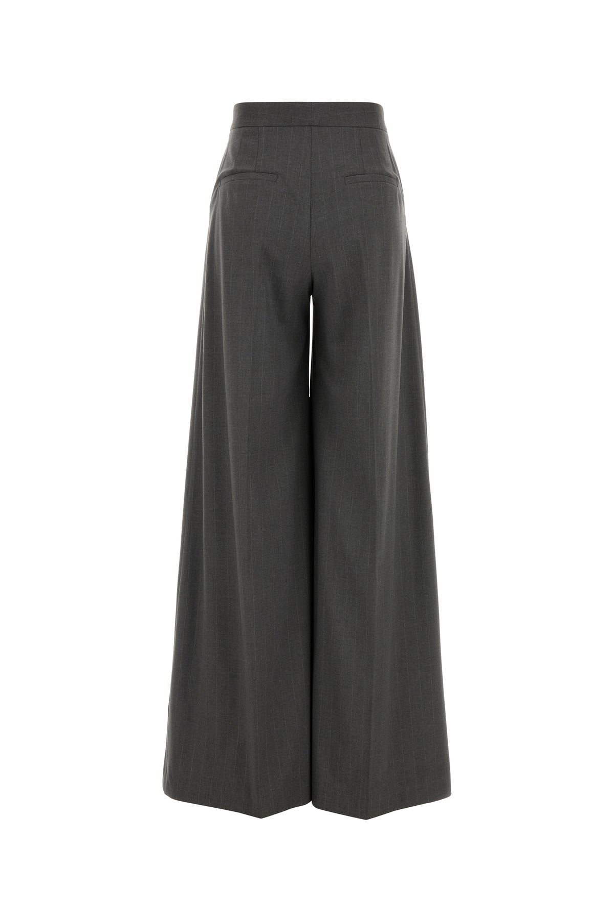 LE SULLY STUDIO Pantalone dalla gamba ampia in misto poliestere stretch ricamato, view 2