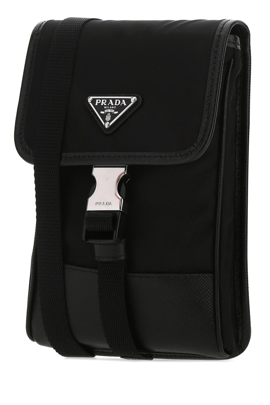 Prada Porta cellulare in Re-nylon nero, view 2