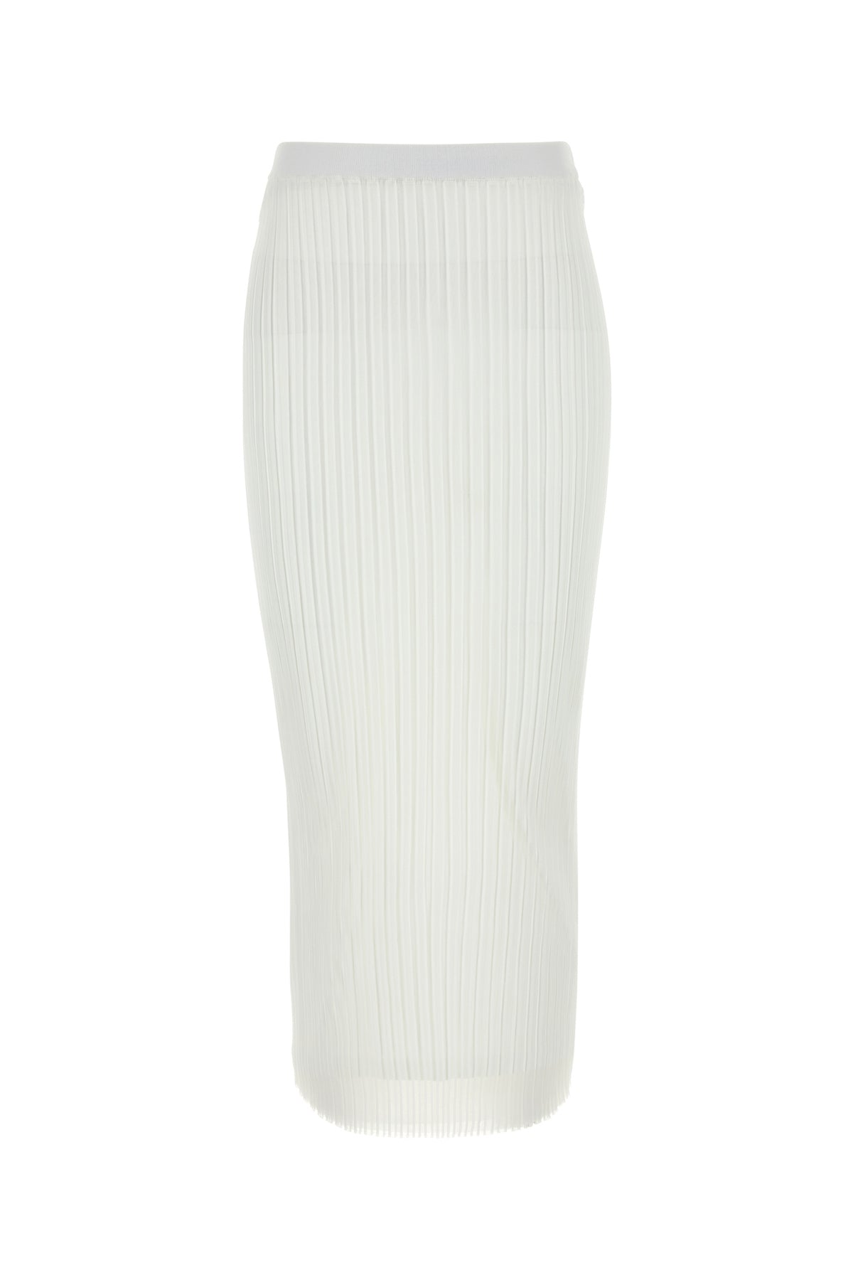 Sportmax Gonna Album1234 in organza bianca