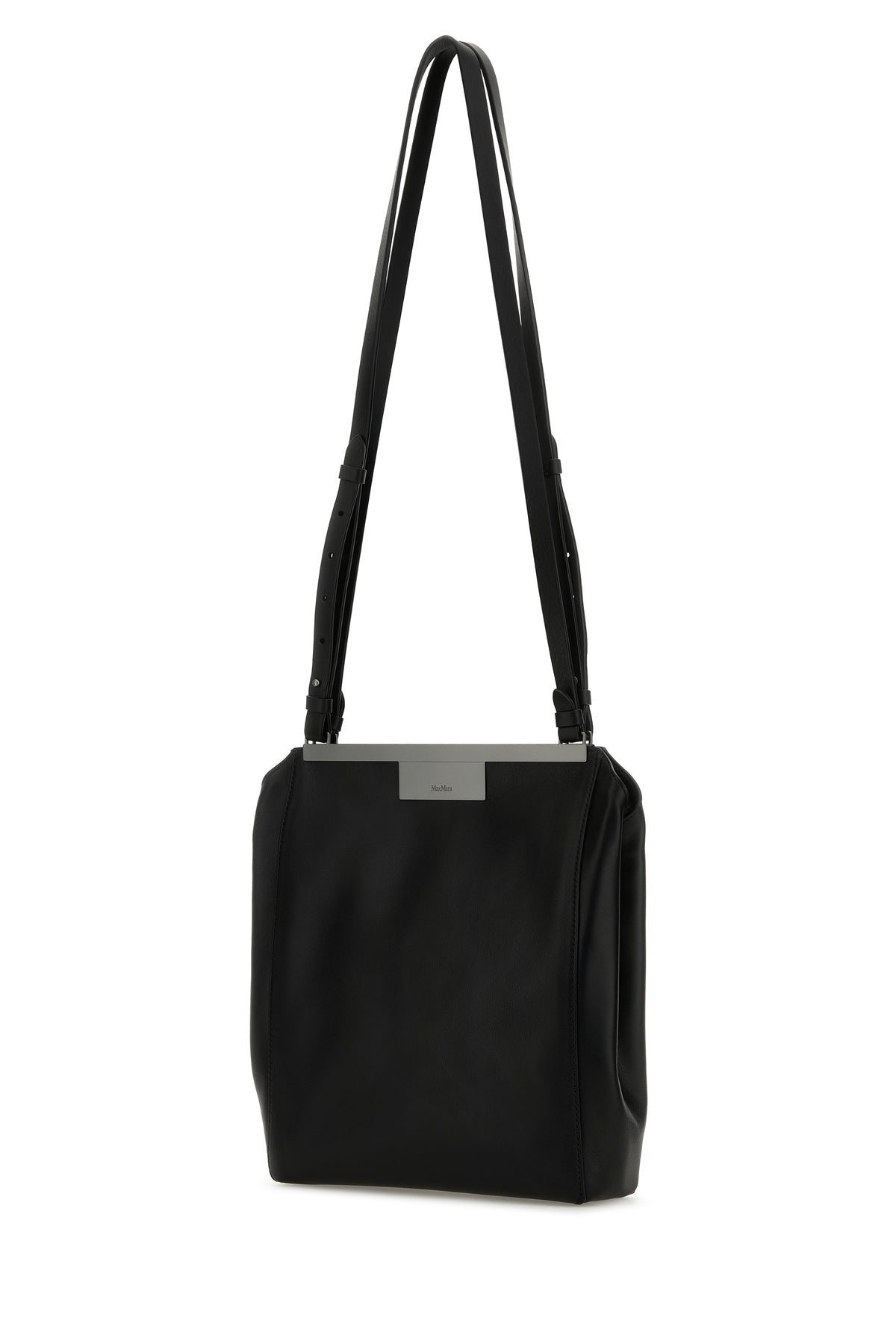 Max Mara Borsa a spalla MMSummer in pelle nera, view 2