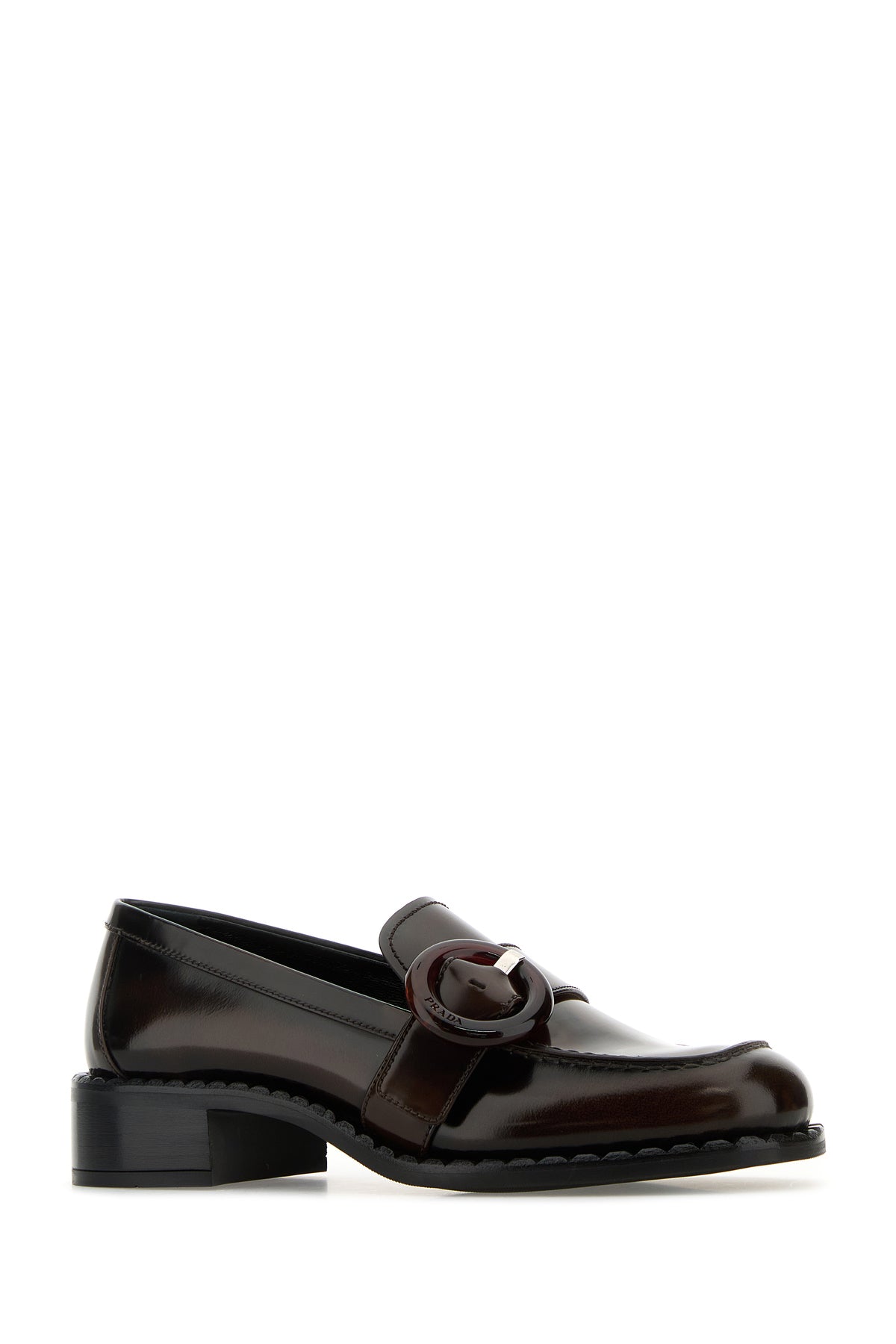 Prada Mocassini in pelle marrone, view 2