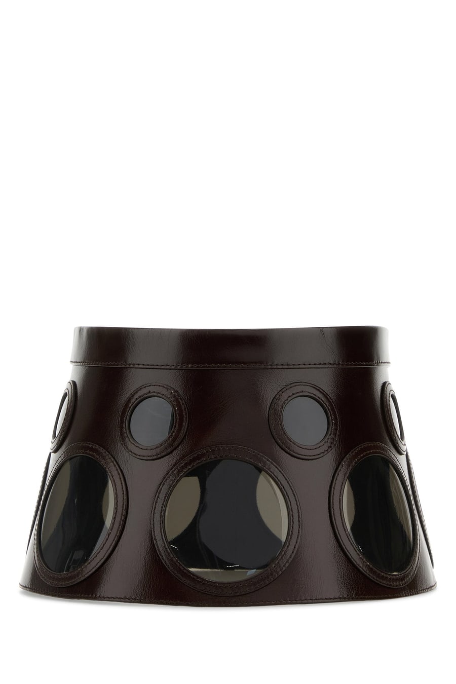 Prada Cappello in pelle testa di moro
