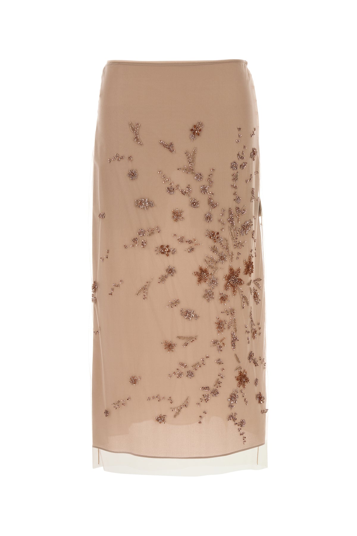 Fendi Gonna in tulle rosa antico