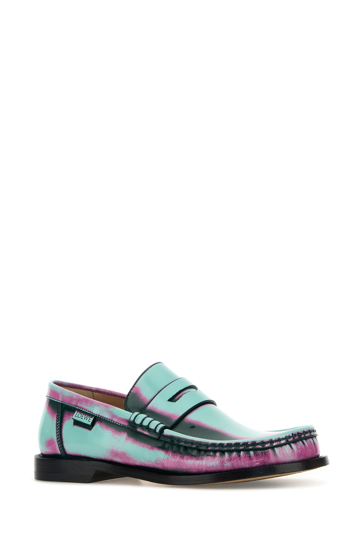 Loewe Mocassini Campo in pelle multicolor, view 2