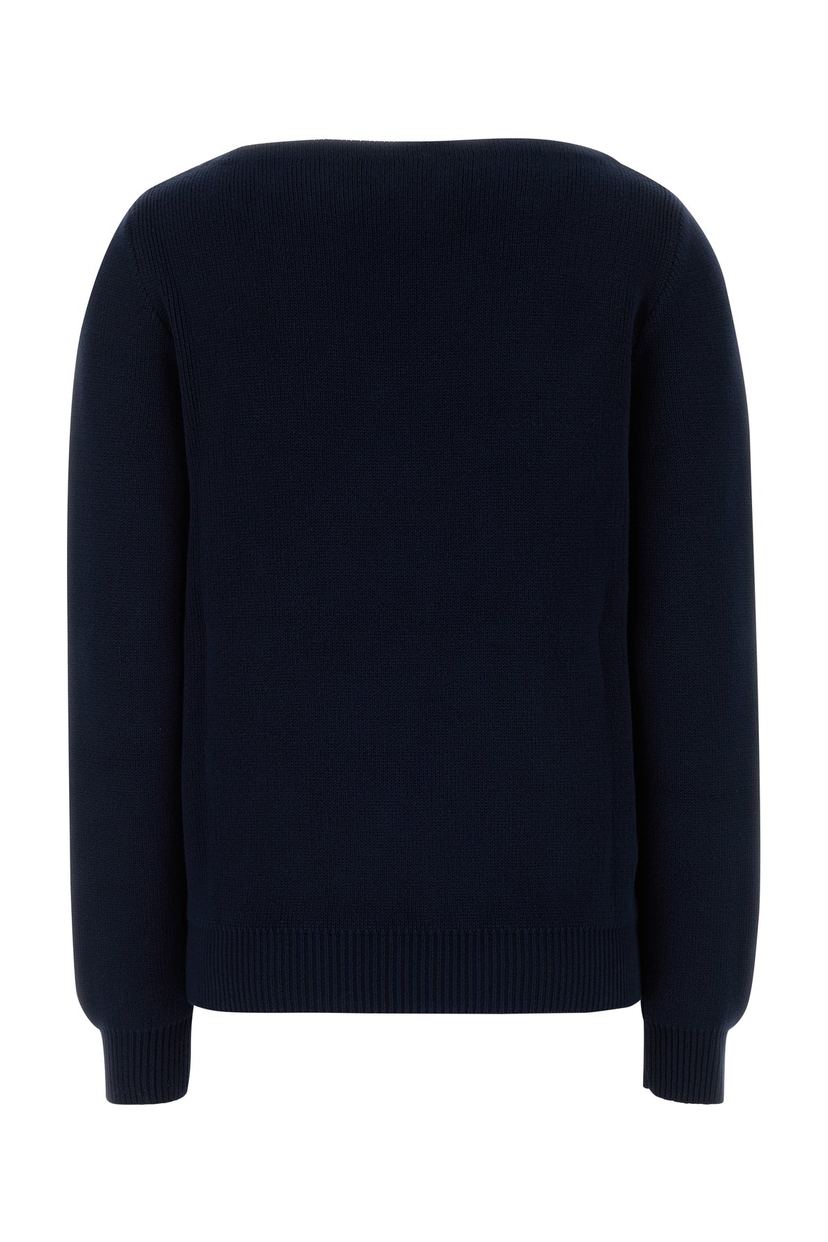 Prada Maglione in cotone blu navy, view 2