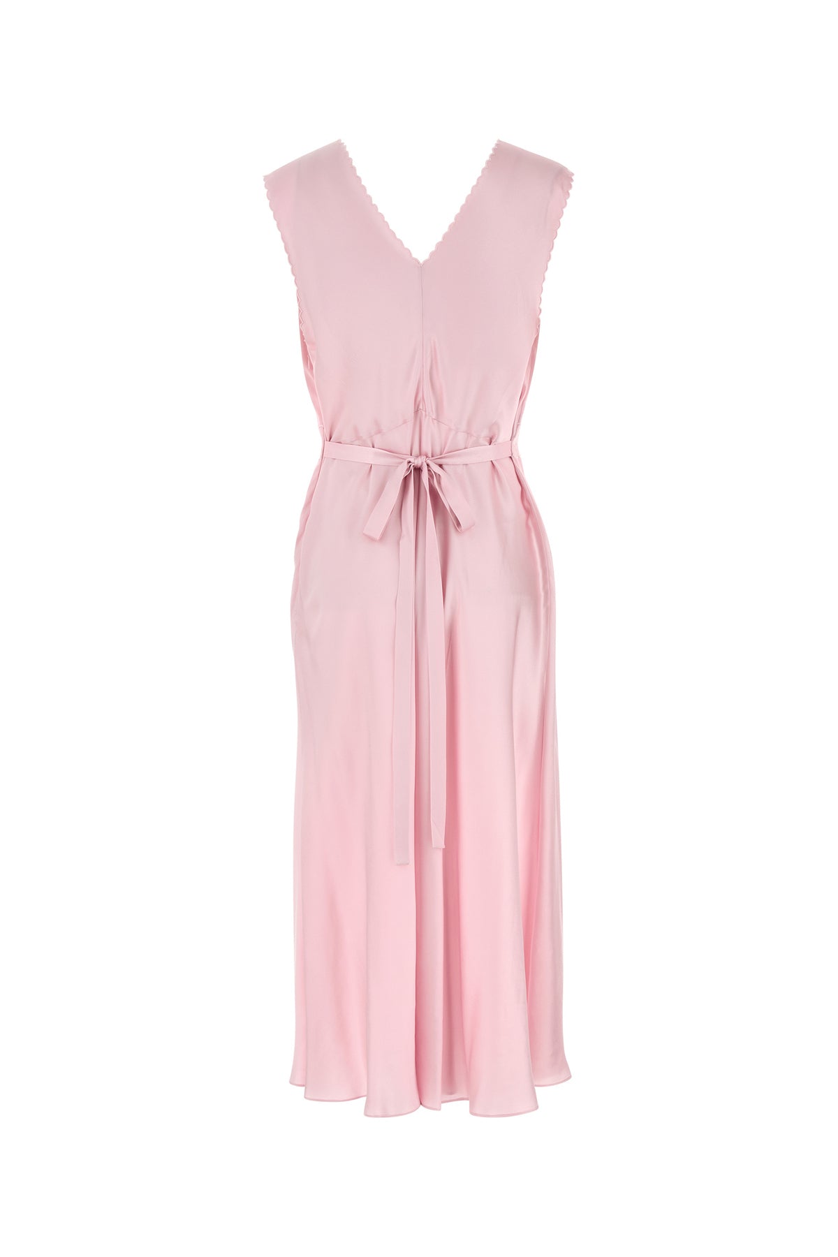 Prada Abito in raso rosa, view 2