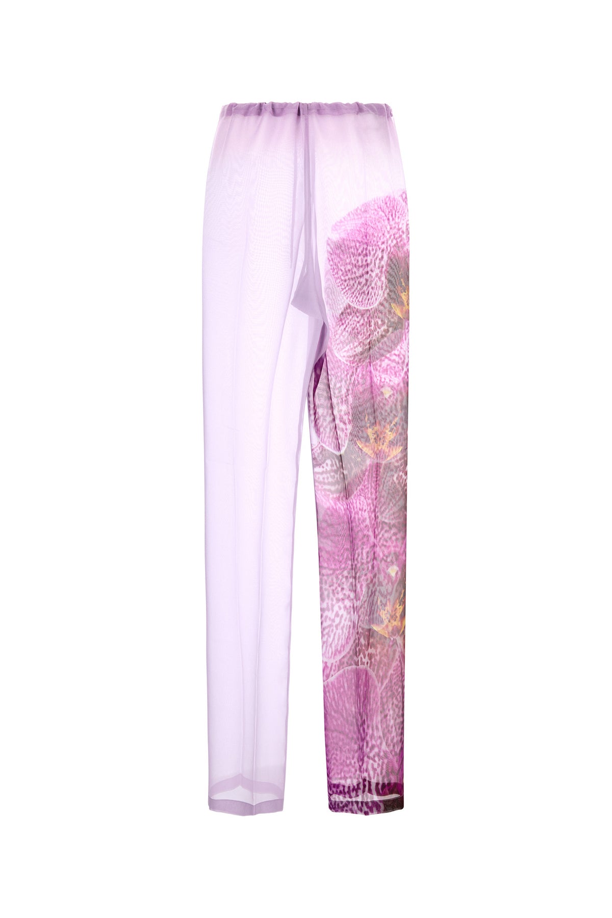 Dries Van Noten Pantalone Pachas in crepe lilla, view 2