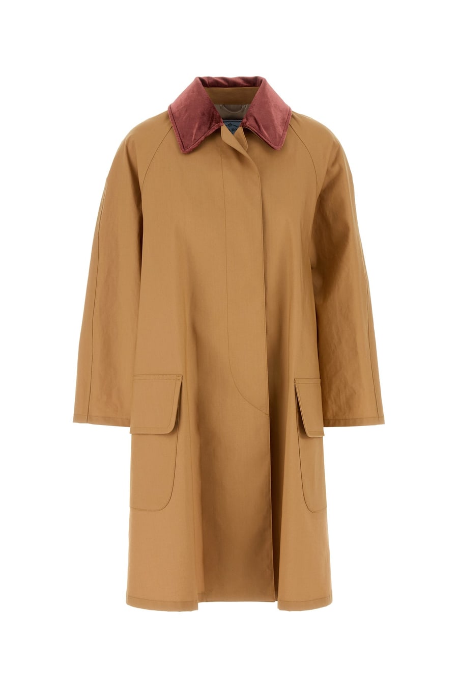 Prada Soprabito in cotone cammello