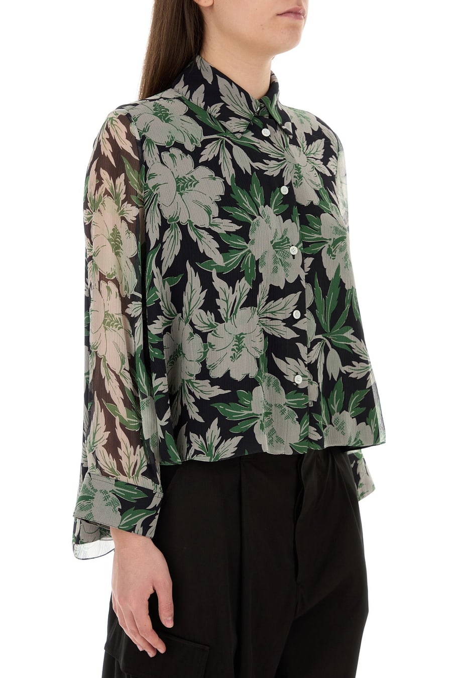 Loewe Camicia in seta stampata, view 3