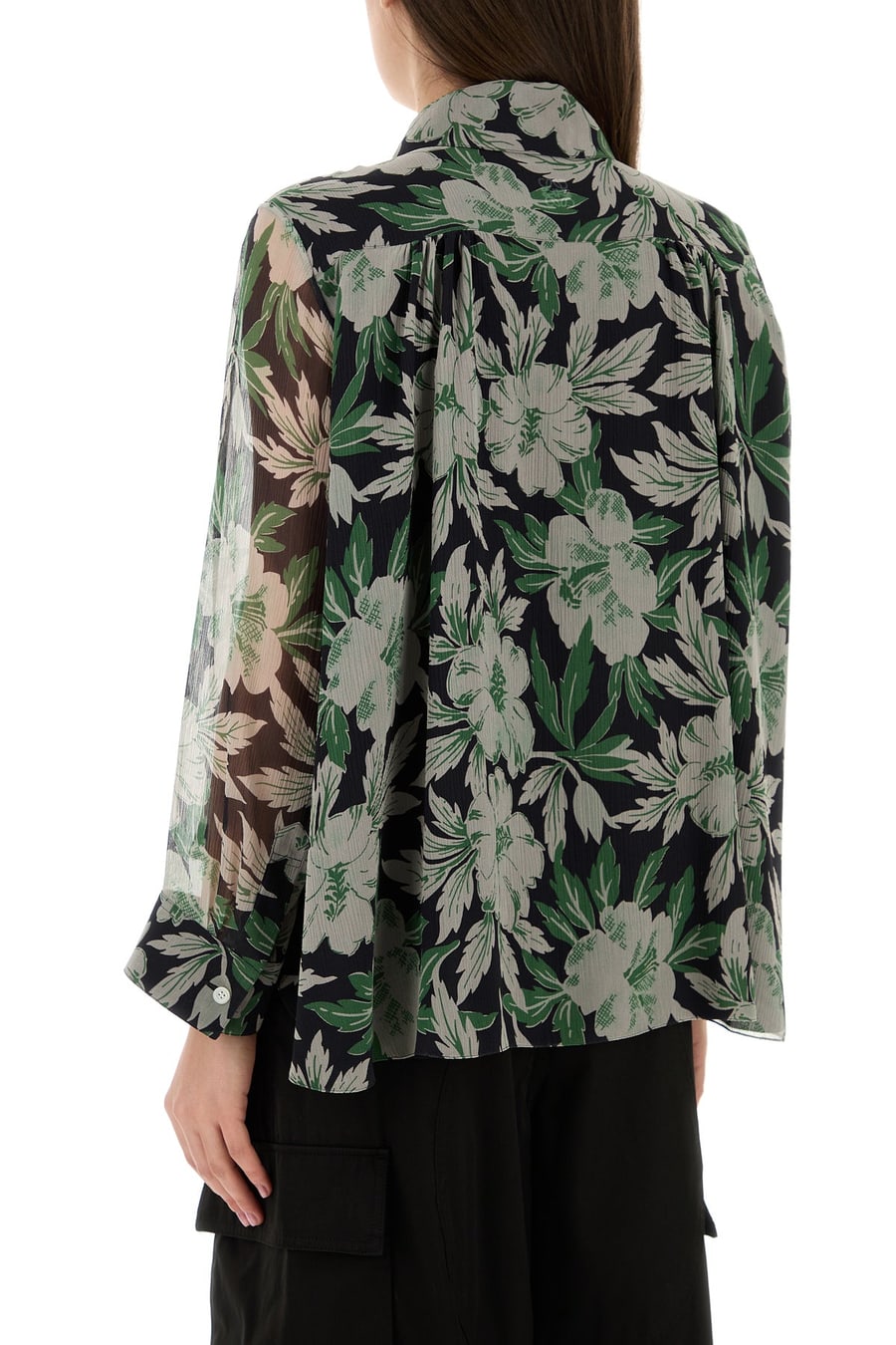 Loewe Camicia in seta stampata, view 4