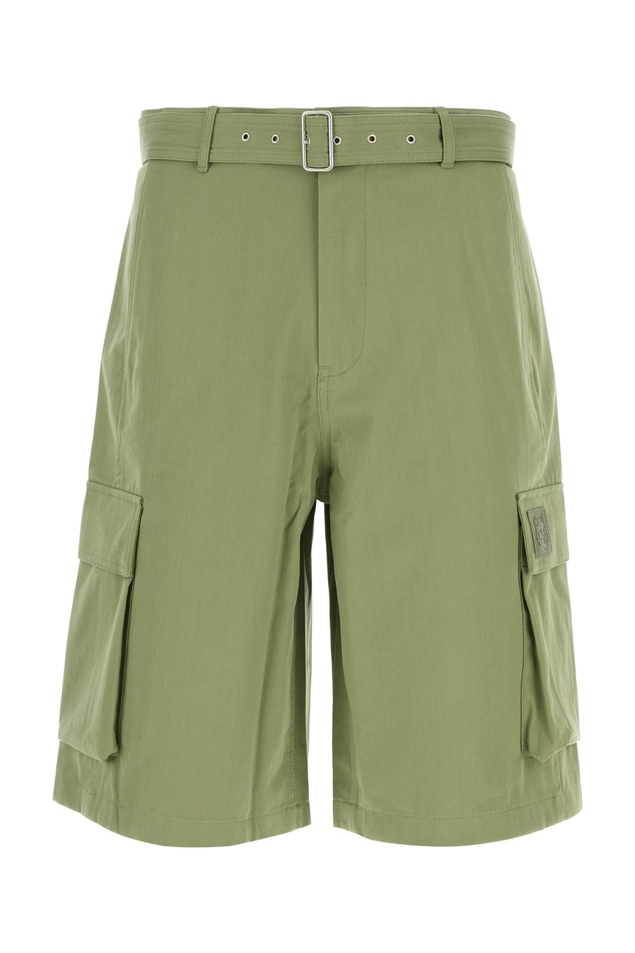 MAISON KITSUNE Bermuda in cotone verde