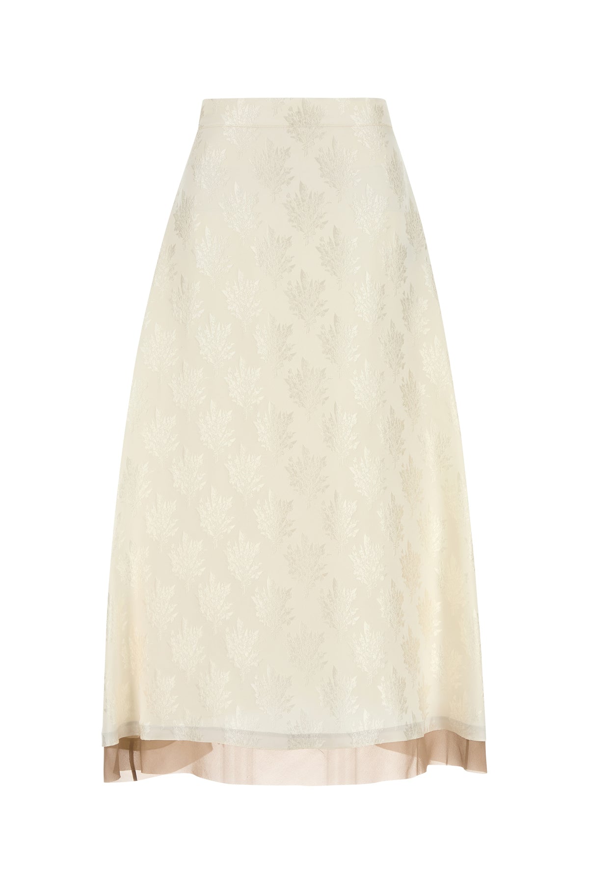 Fendi Gonna in misto seta bianca