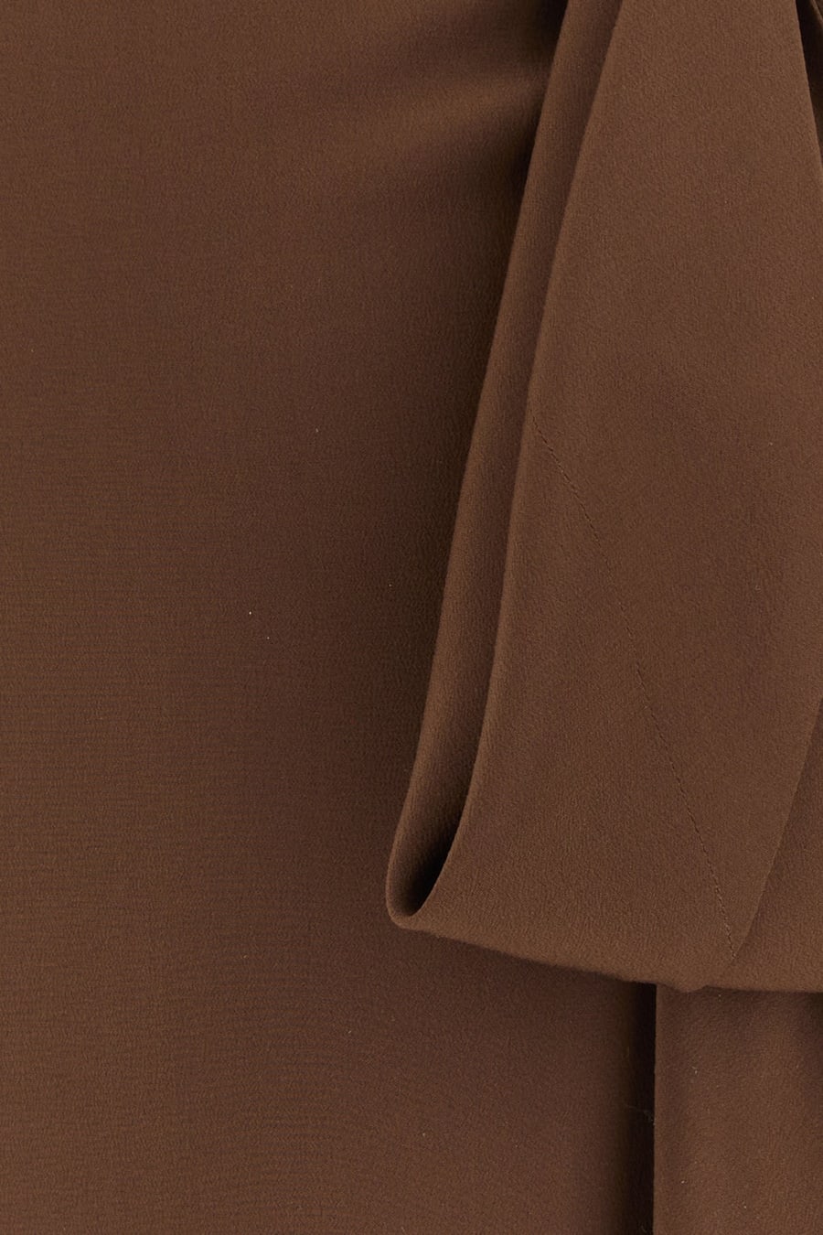 Prada Minigonna in crepe marrone, view 3