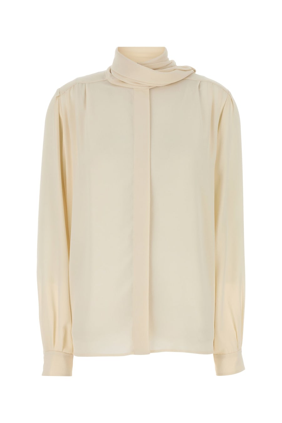 Prada Camicia in seta avorio