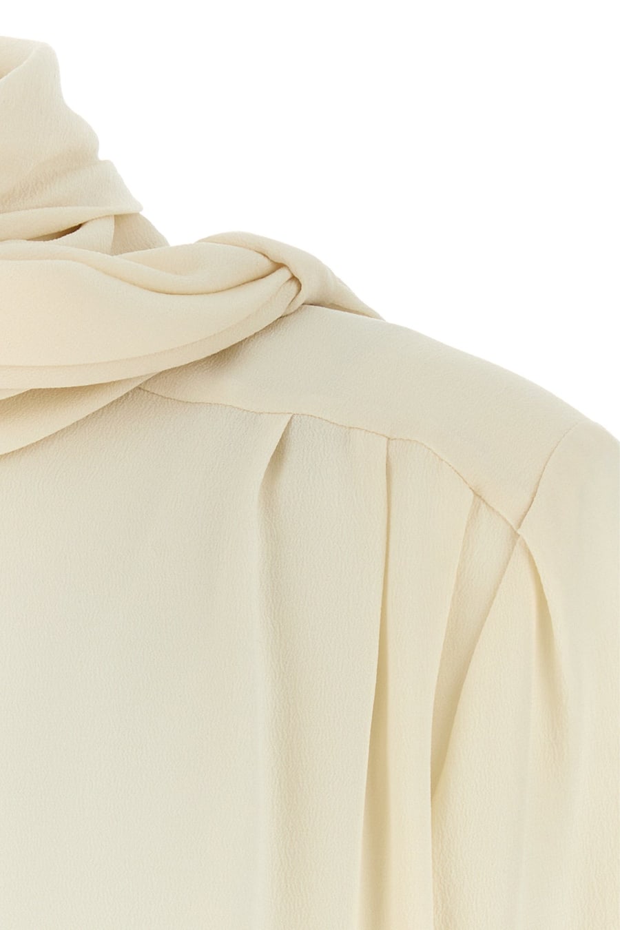 Prada Camicia in seta avorio, view 5