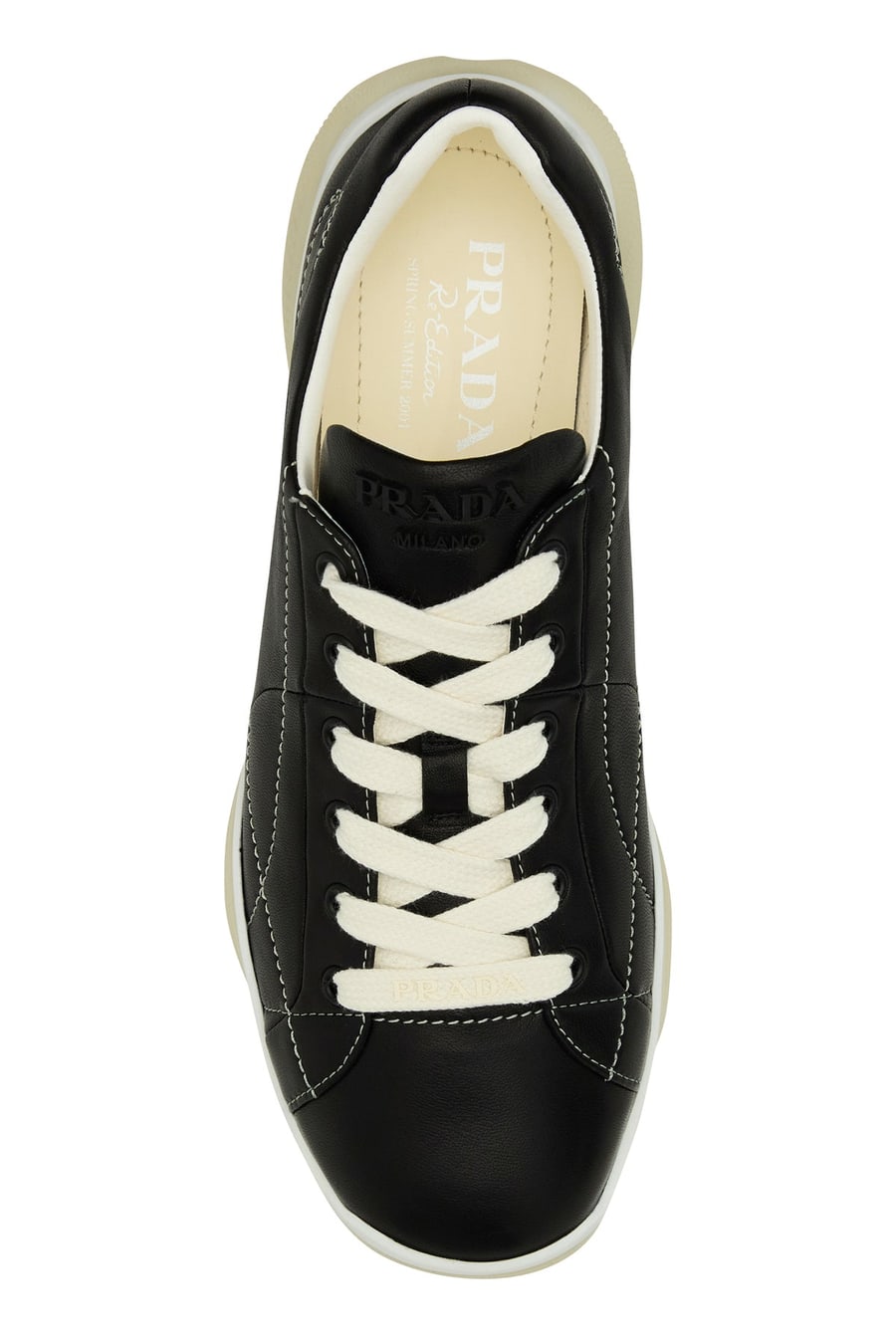 Prada Sneakers in pelle nera, view 4