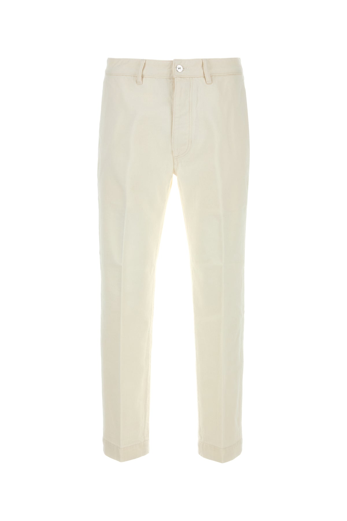 NINE IN THE MORNING Pantalone Tim in cotone bianco