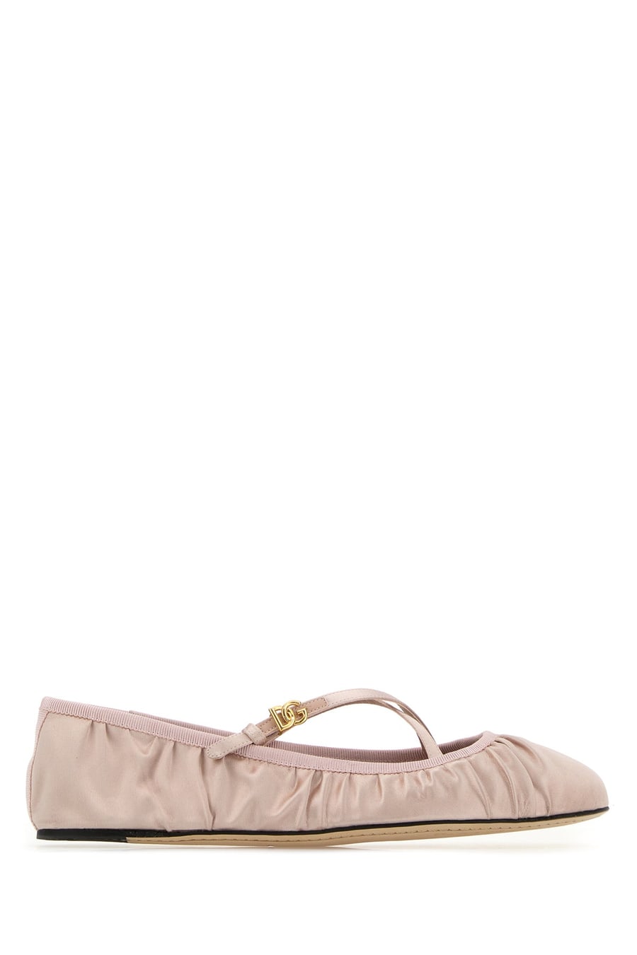 Dolce & Gabbana Ballerine Vally in raso rosa pastello