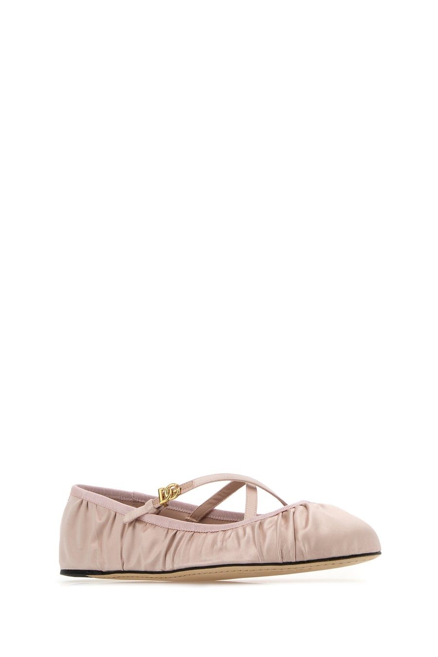 Dolce & Gabbana Ballerine Vally in raso rosa pastello, view 2