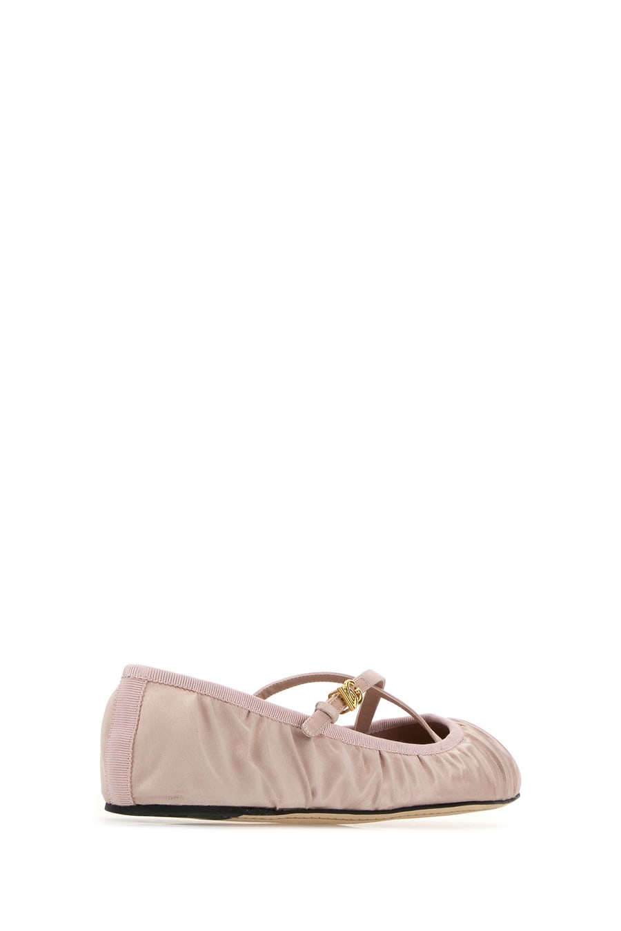 Dolce & Gabbana Ballerine Vally in raso rosa pastello, view 3