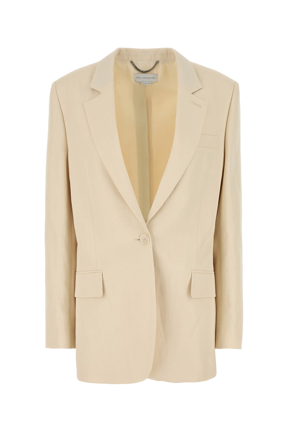 Stella McCartney Giacca in misto viscosa avorio