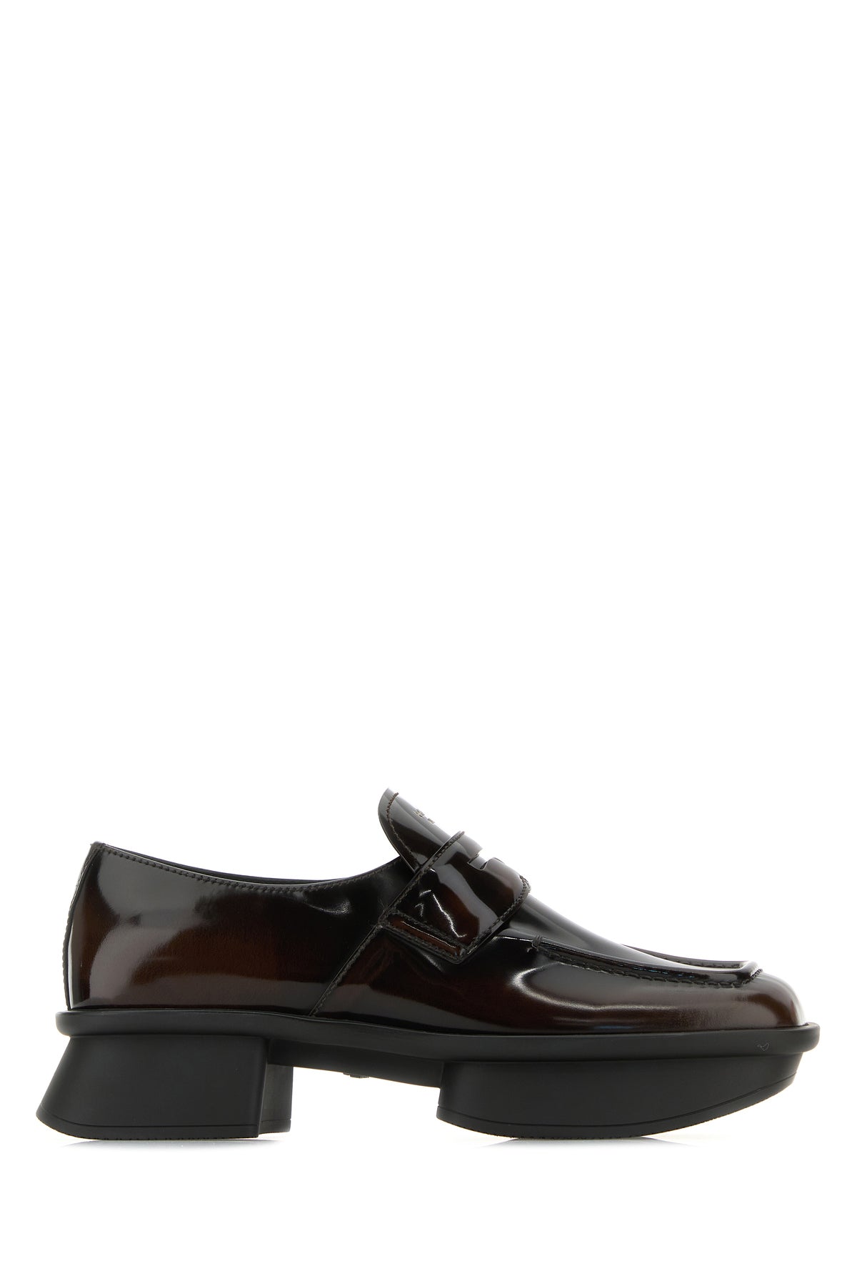 Prada Mocassini Equal in pelle marrone