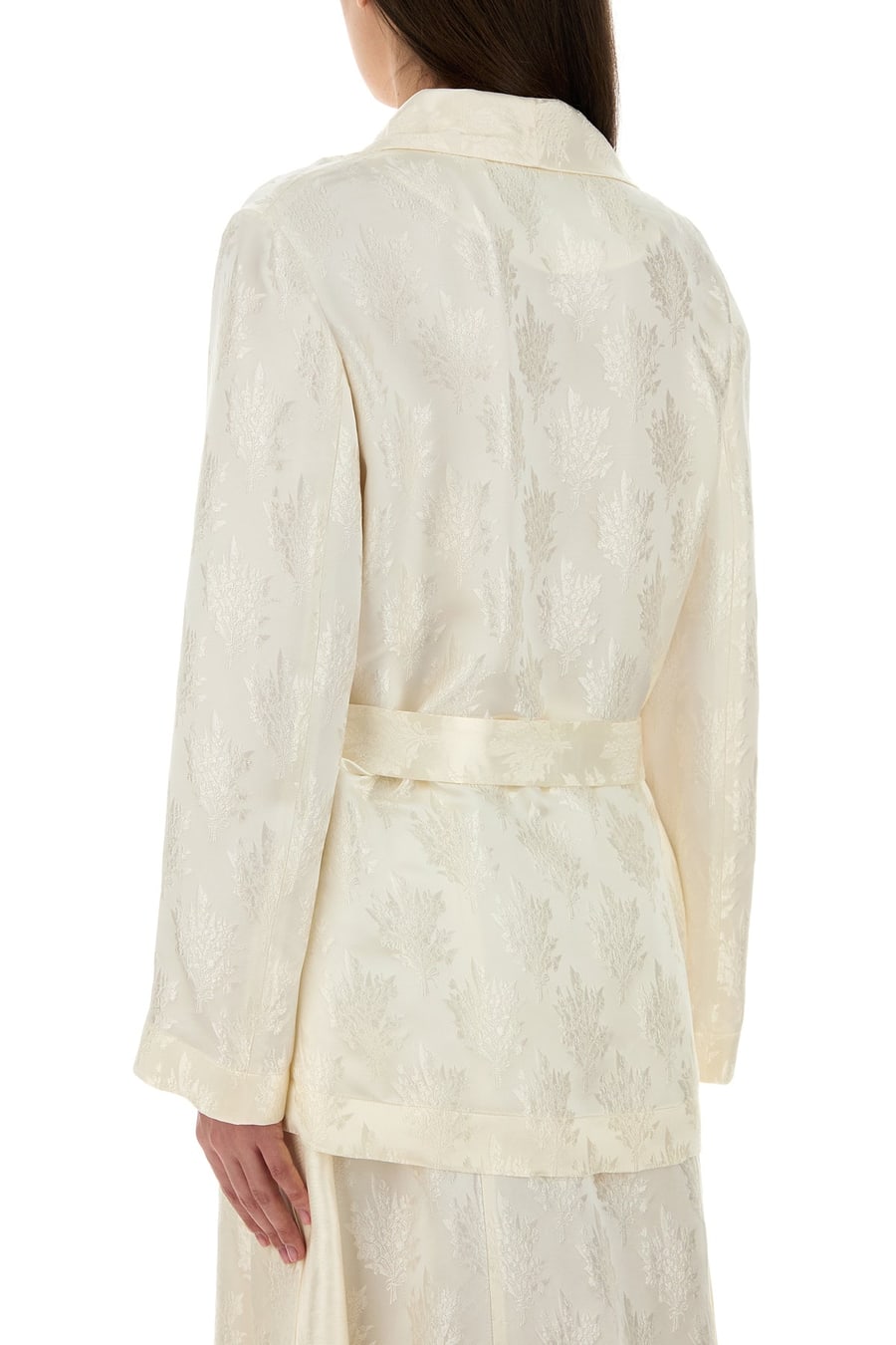 Fendi Giacca in seta bianca, view 4