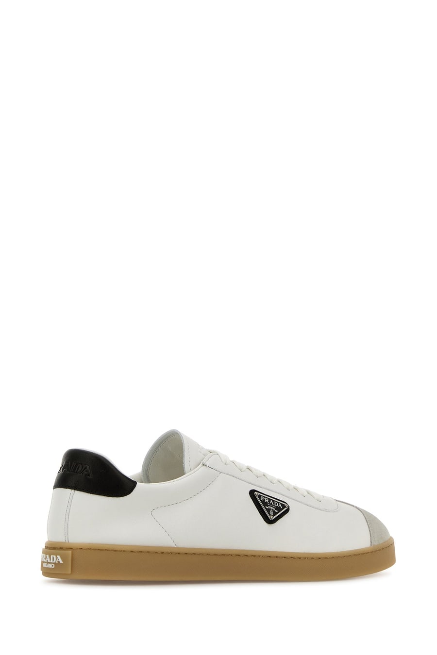 Prada Sneakers in nappa bianca, view 3