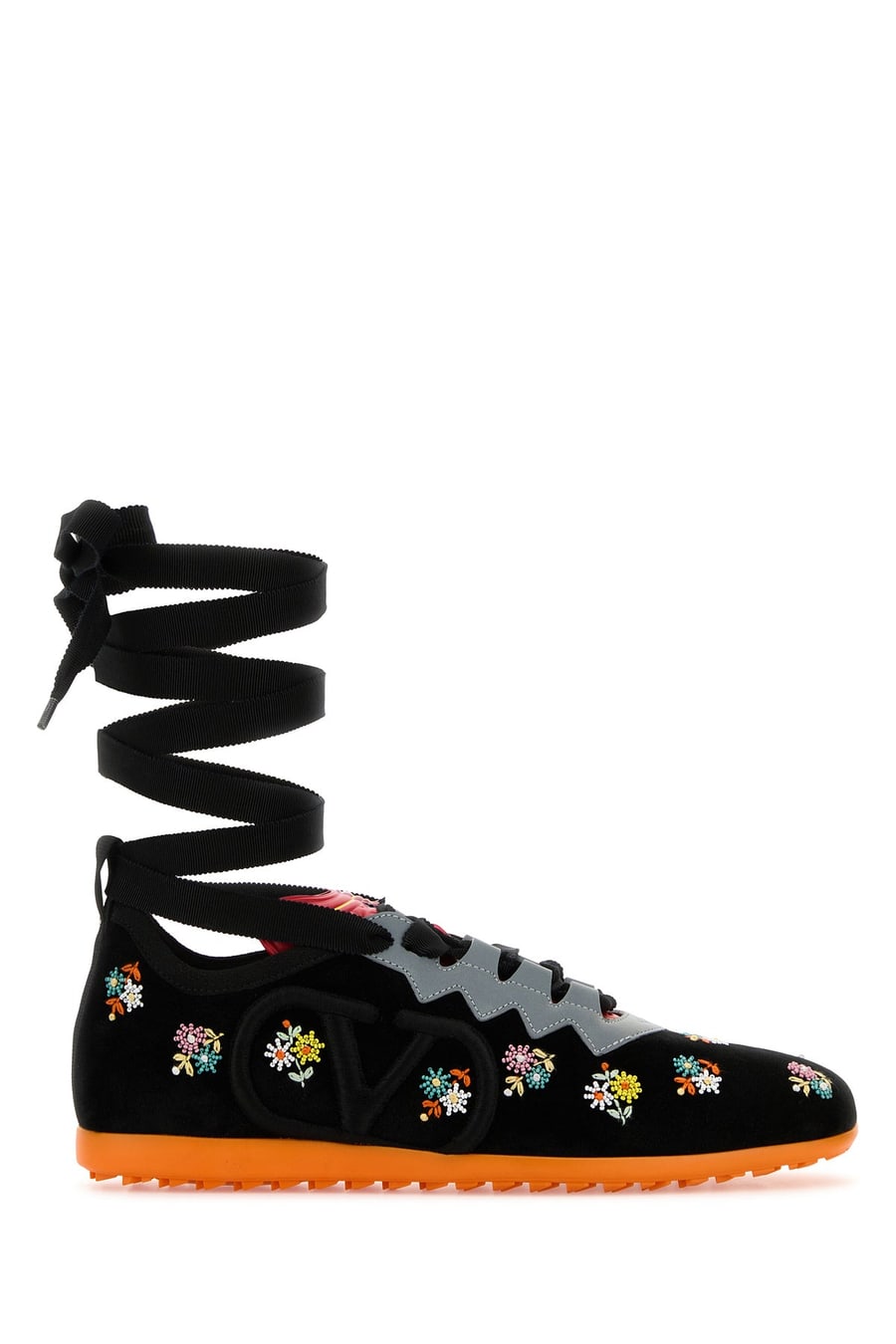 Valentino Garavani Sneakers Chromathon in velluto nero