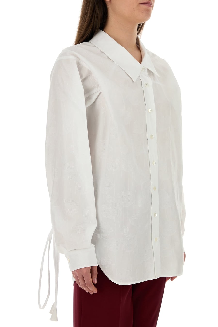 Gucci Camicia in cotone bianco, view 3