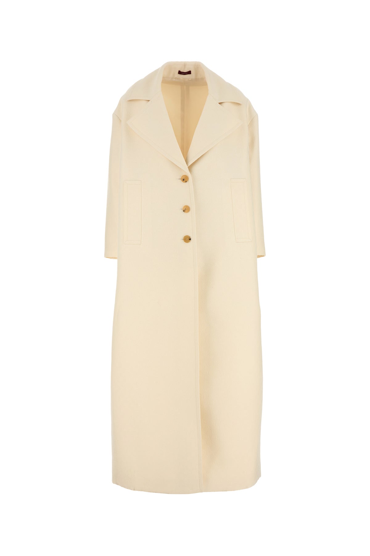Gucci Cappotto in misto lana avorio