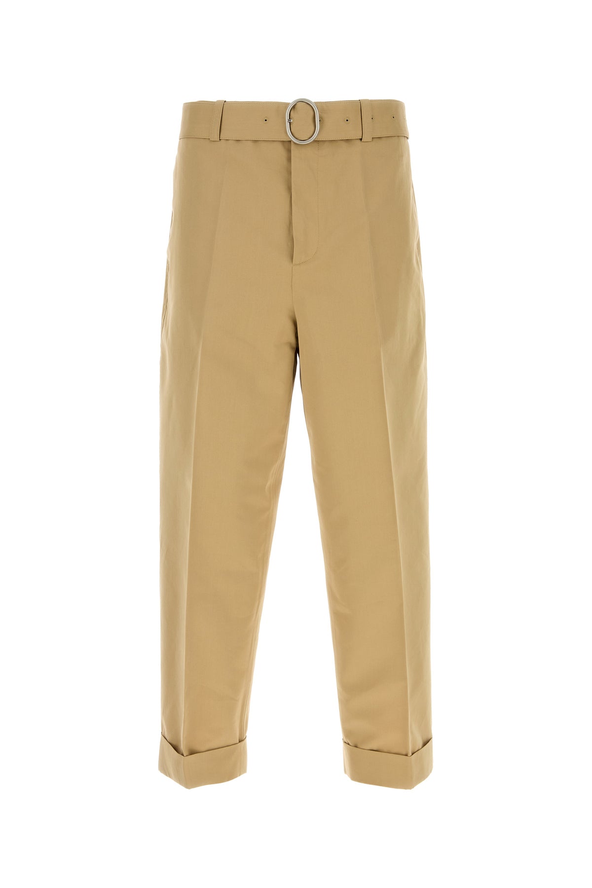 Jil Sander Pantalone in misto cotone beige