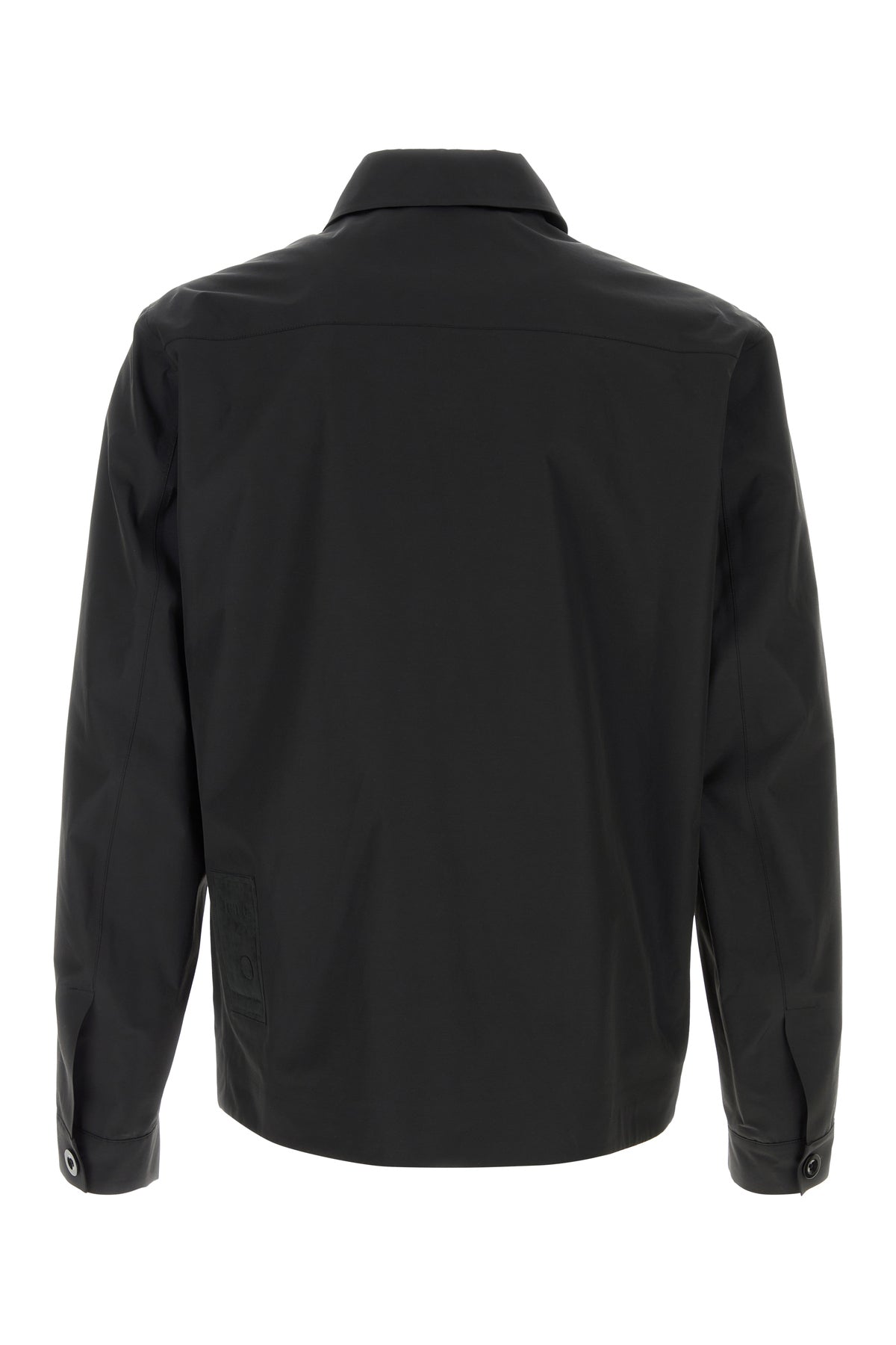TEN C Camicia Bonded in misto nylon nero, view 2
