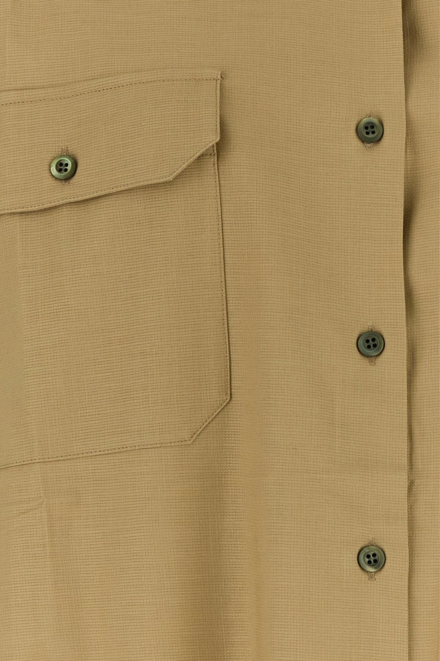 Prada Camicia oversize in cotone cammello, view 5