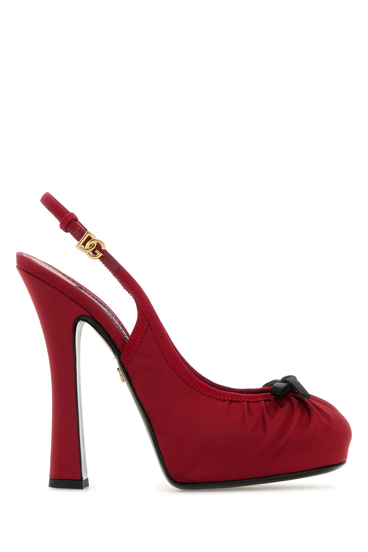 Dolce & Gabbana Scarpe con tacco in raso rosso