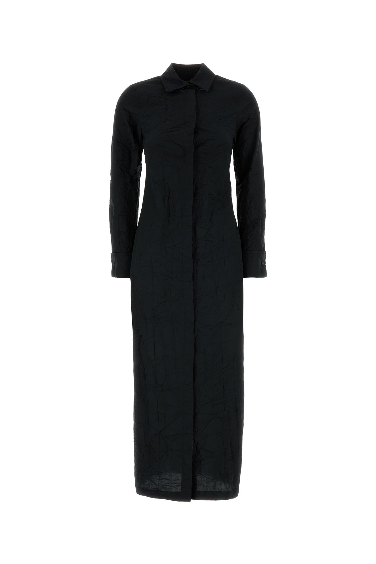 Max Mara Abito chemisier Rovigo in popeline nero