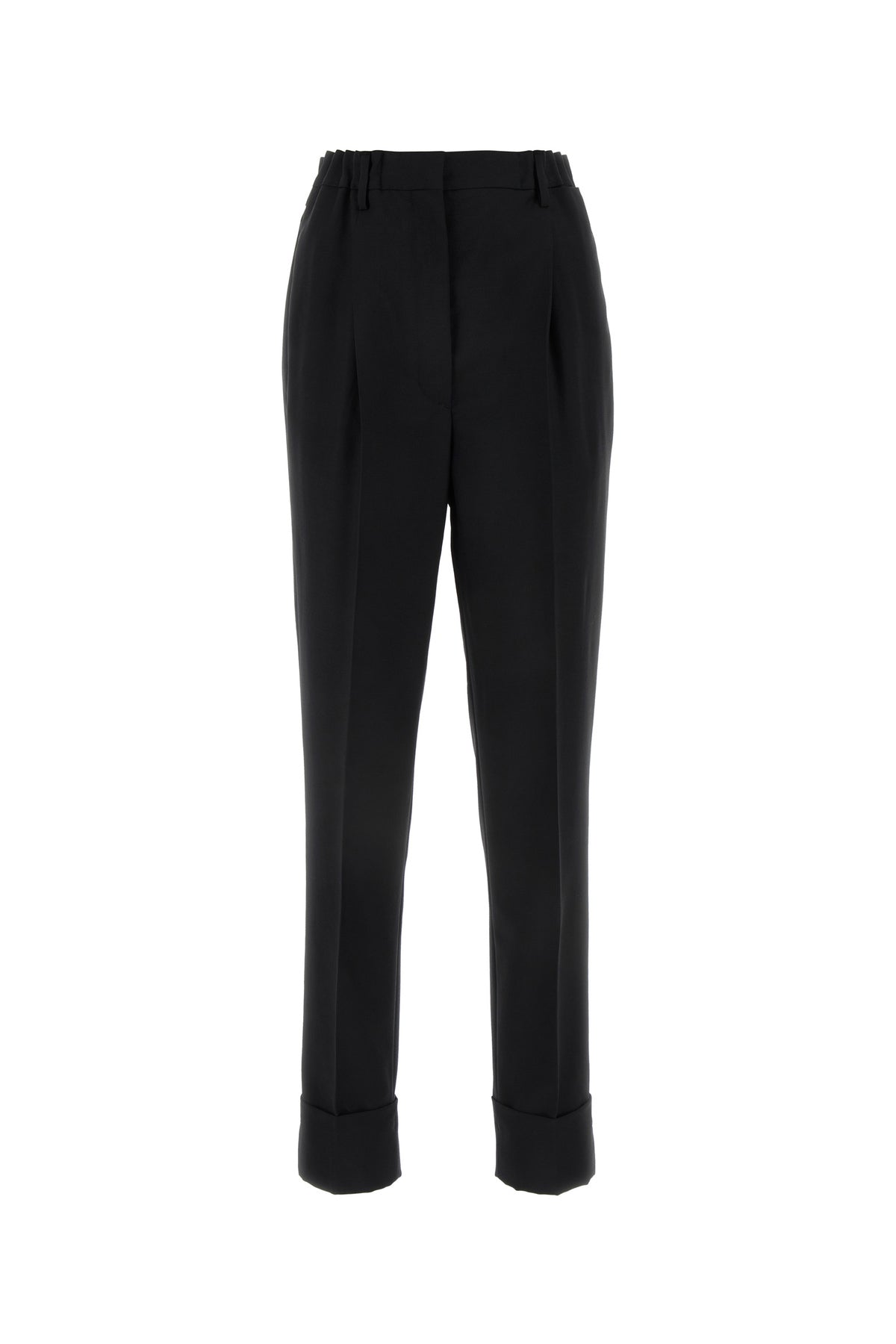 Prada Pantalone in misto lana nera