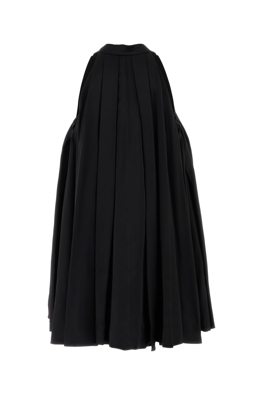 Loewe Mini abito in raso nero, view 2