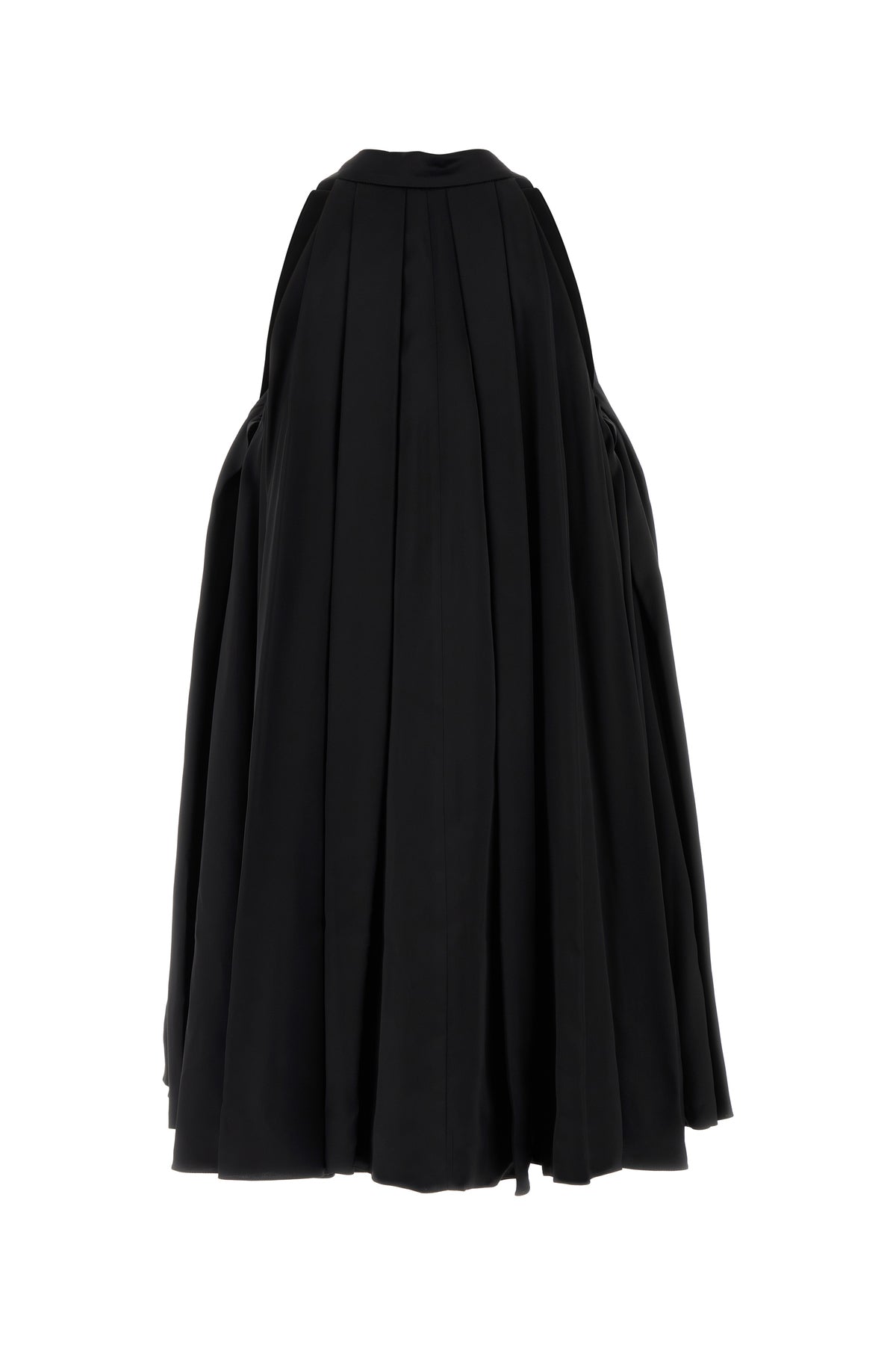 Loewe Mini abito in raso nero, view 2
