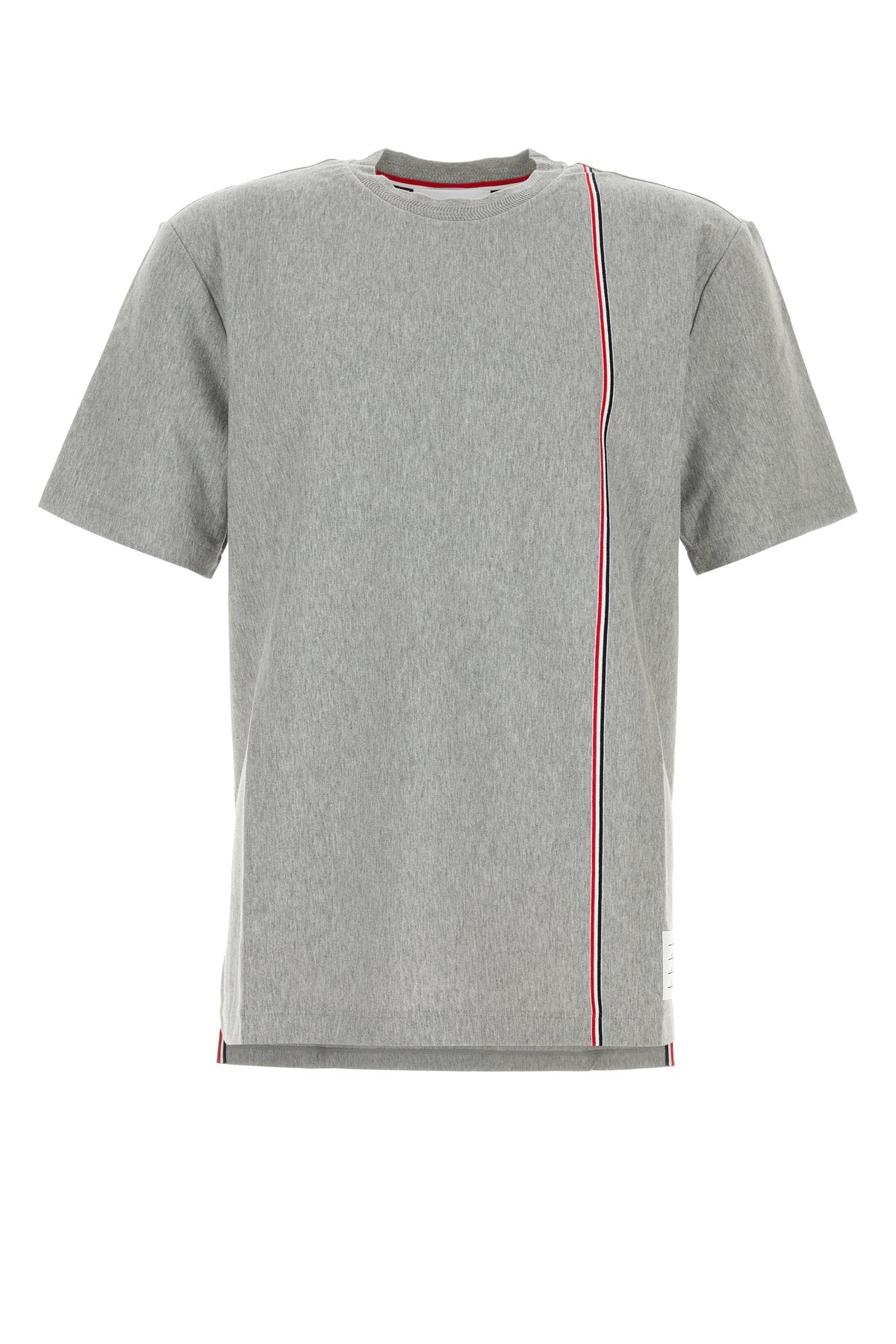 Thom Browne T-shirt in cotone grigio