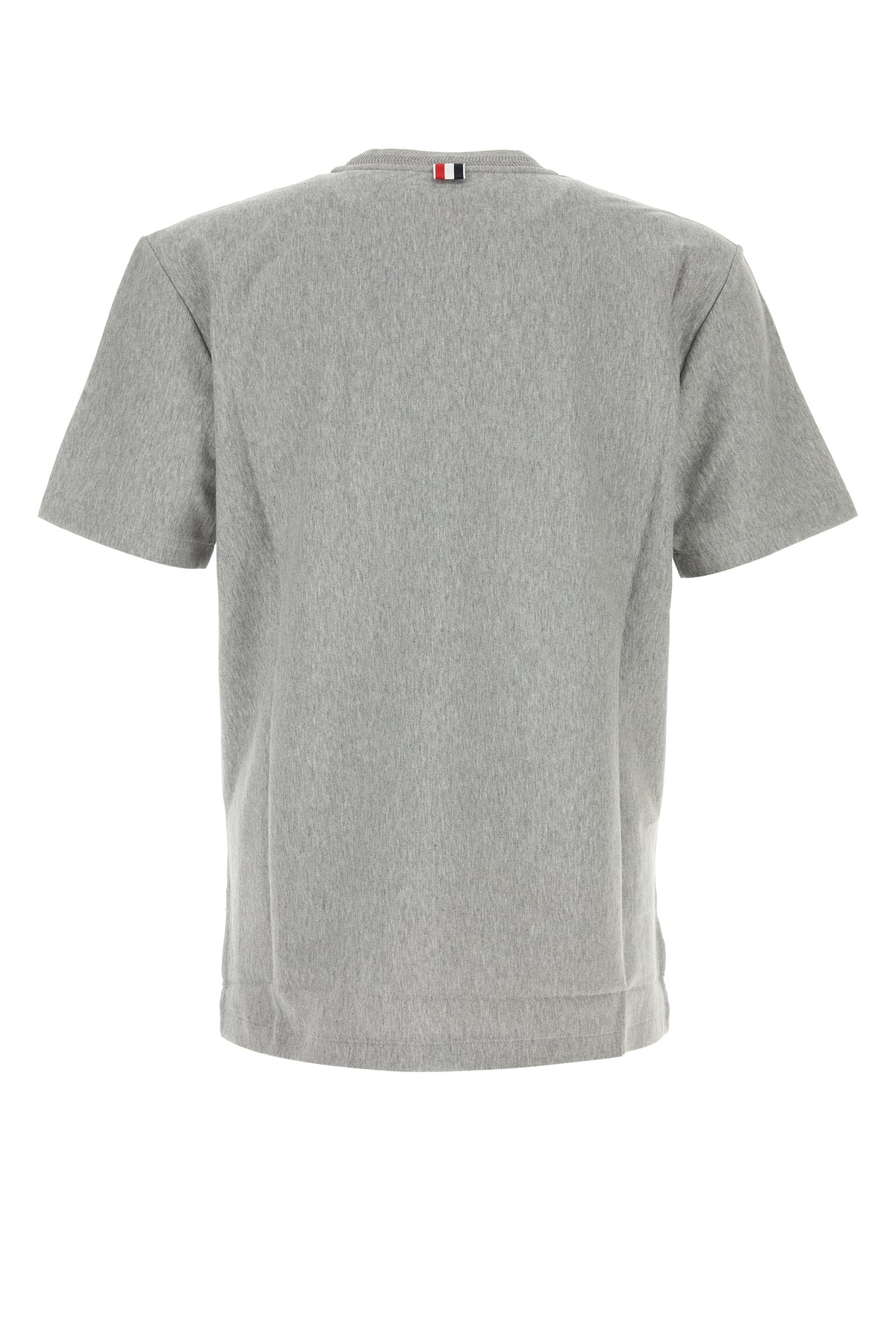 Thom Browne T-shirt in cotone grigio, view 2